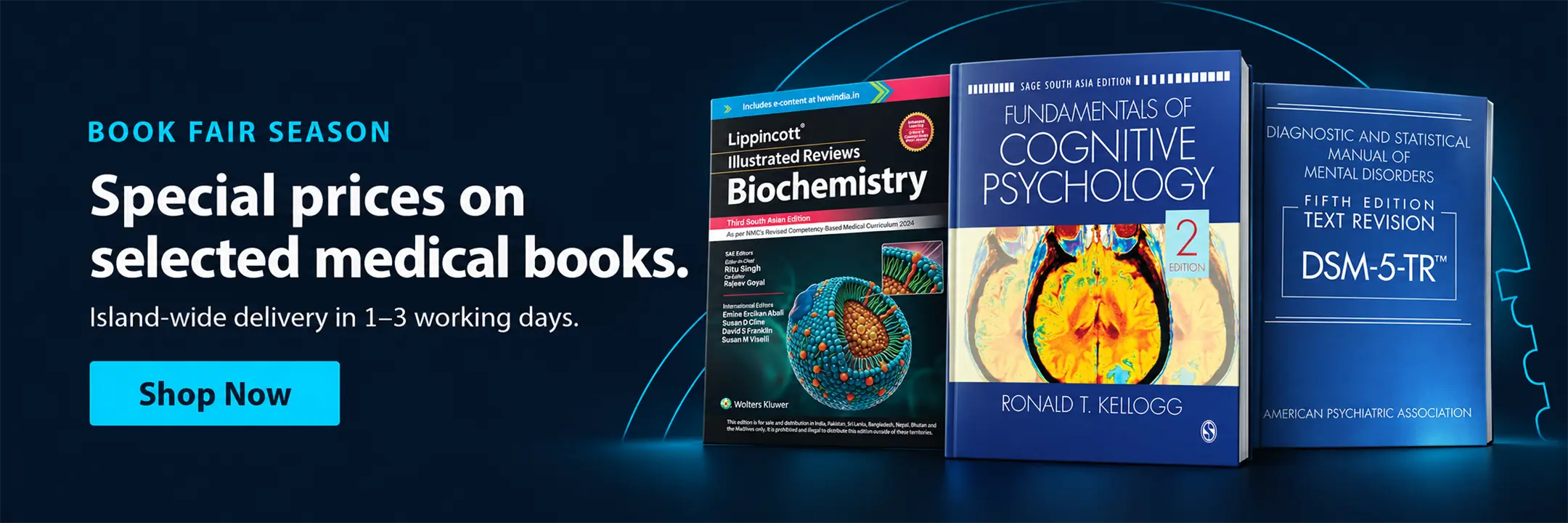 Book Fair Season: special prices on selected medical books. Island-wide delivery in 1 to 3 working days. Shop now.