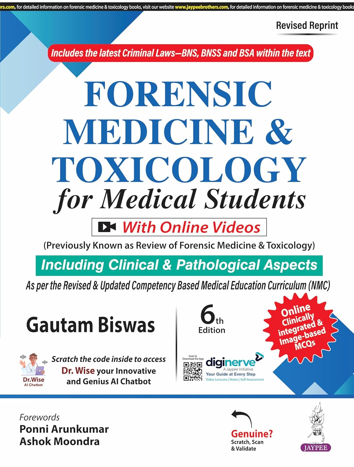 Cover of Forensic Medicine and Toxicology for Medical Students