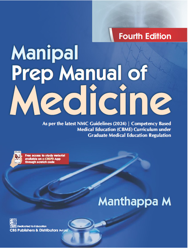 Cover of Manipal Prep Manual of Medicine