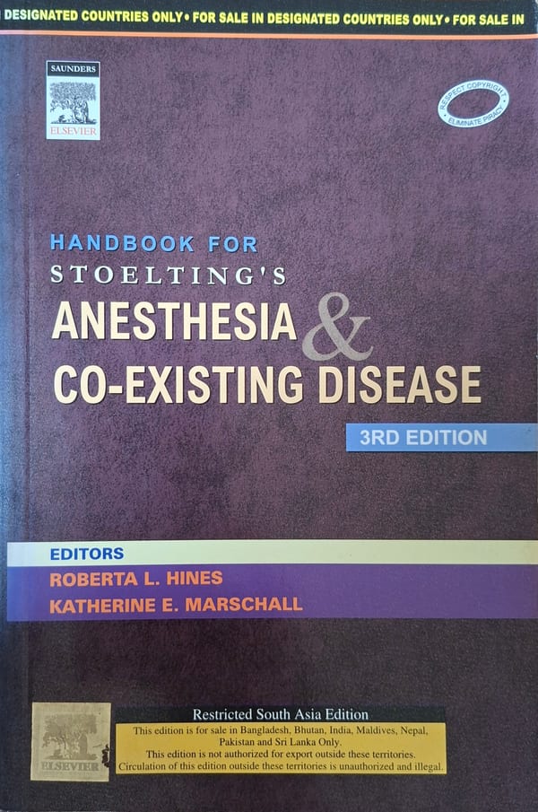 Cover of Handbook for Stoeltings Anaesthesia and Co-existing Disease