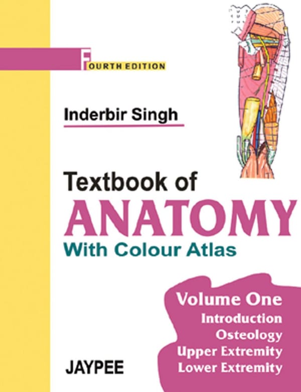 Cover of (Old Edition) Inderbir Singh's Textbook of Anatomy with Colour Atlas Vol 1: Introduction, Osteology, Upper Extremity and Lower Extremity