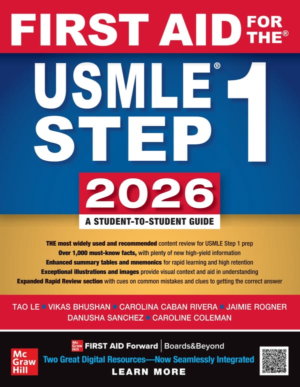 Cover of First Aid for the USMLE Step 1 2026