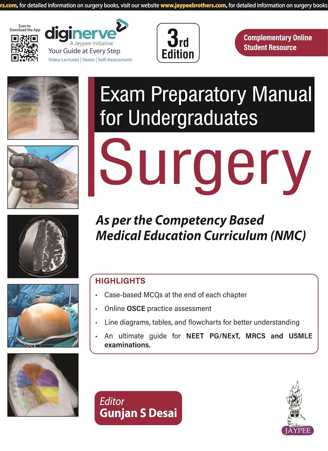 Cover of Exam Preparatory Manual for Undergraduates Surgery