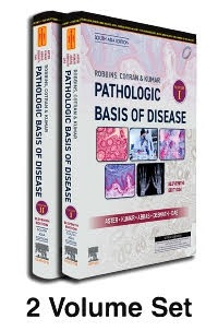 Cover of Robbins, Cotran and Kumar Pathological Basis - 2 Volume Set + Pathology at a Glance: A Complete Visual Guide with Mind Maps
