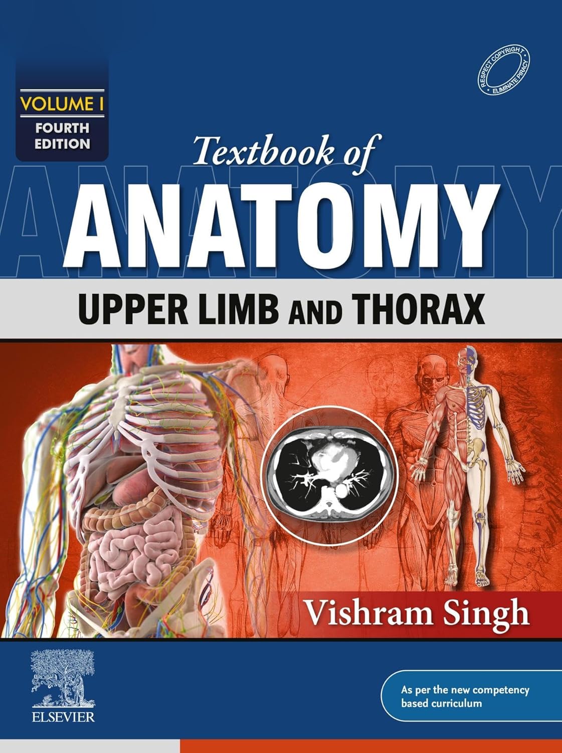 Cover of Textbook of Anatomy: Upper Limb and Thorax, Vol 1