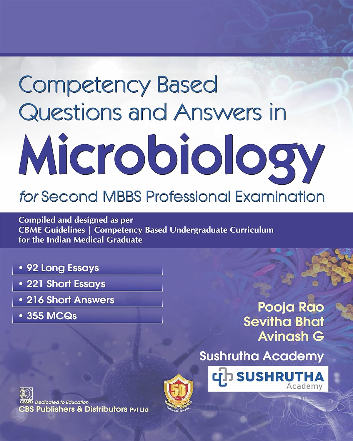 Cover of Competency Based Questions and Answers in Microbiology: for Second MBBS Professional Examination