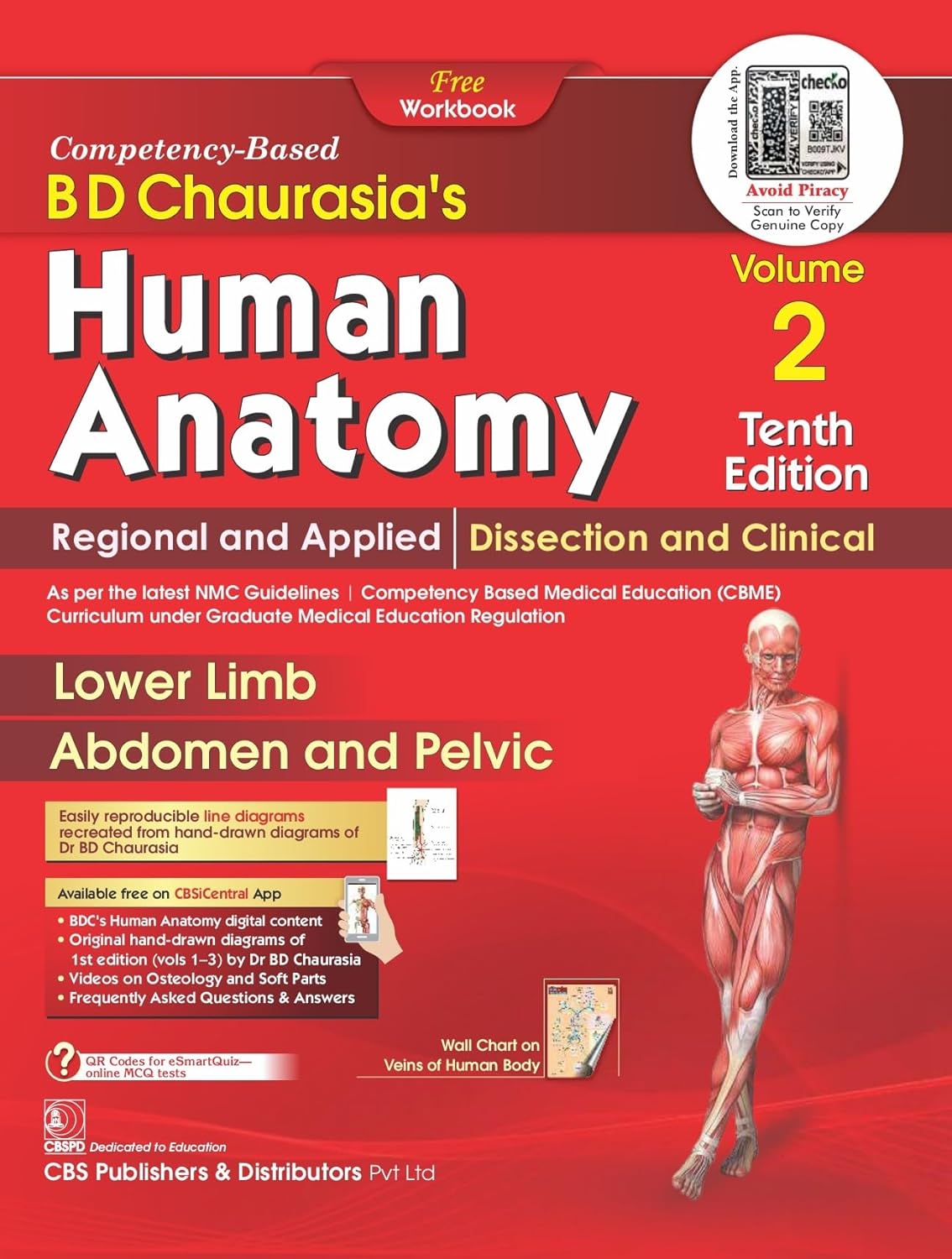 Cover of BD Chaurasia's Human Anatomy Vol 2: Lower Limb and Pelvis