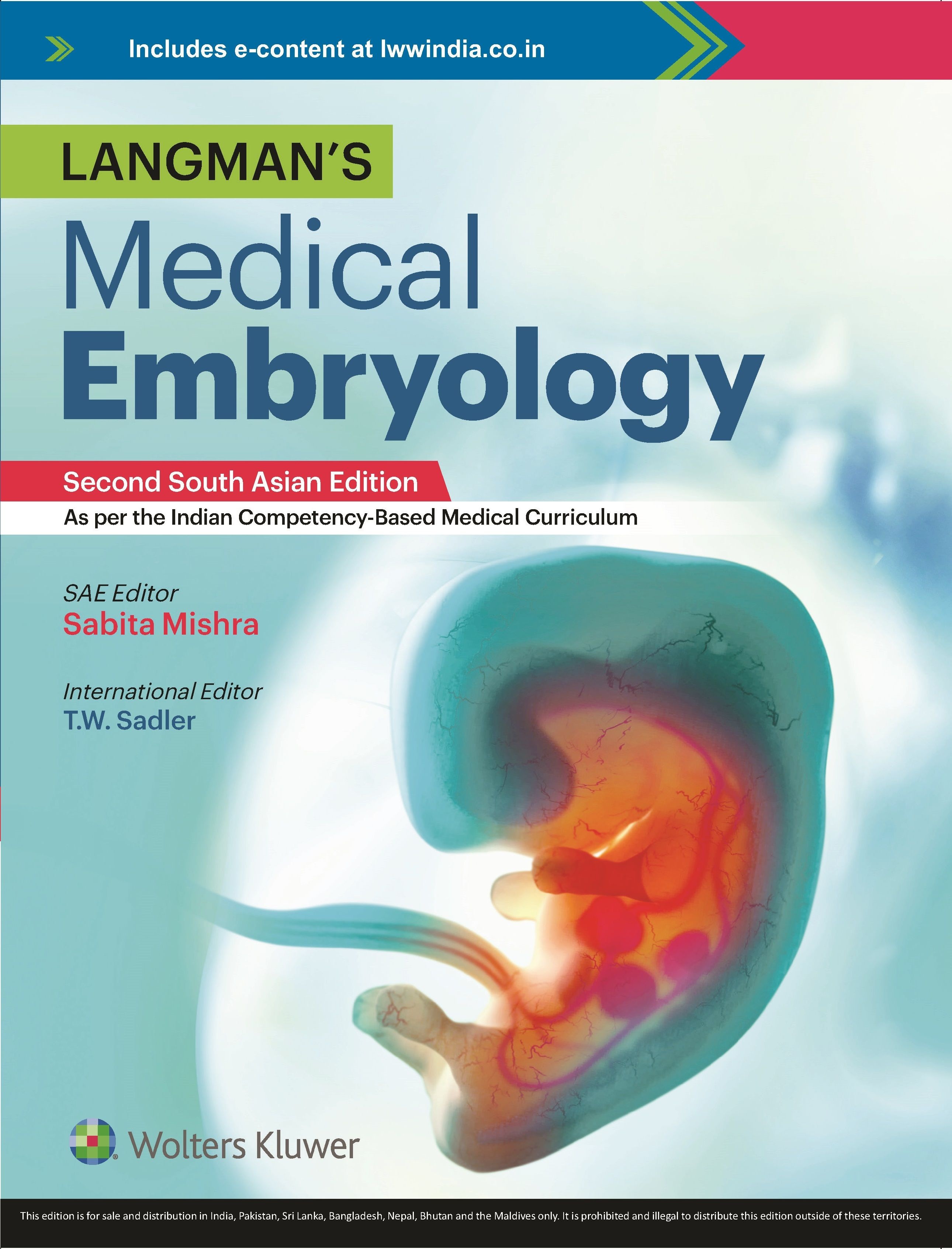 Cover of Langman's Medical Embryology